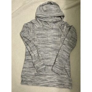 Lululemon Athleisure Hoodie Speckled Grey Long Sleeve Zipper Pockets Women
